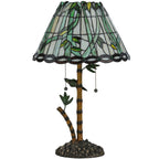 Bamboo Stained Glass Table Lamp