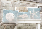 Whitewashed Shell Pillow