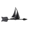 Black Sailboat Accent Weathervane - 24 Inch