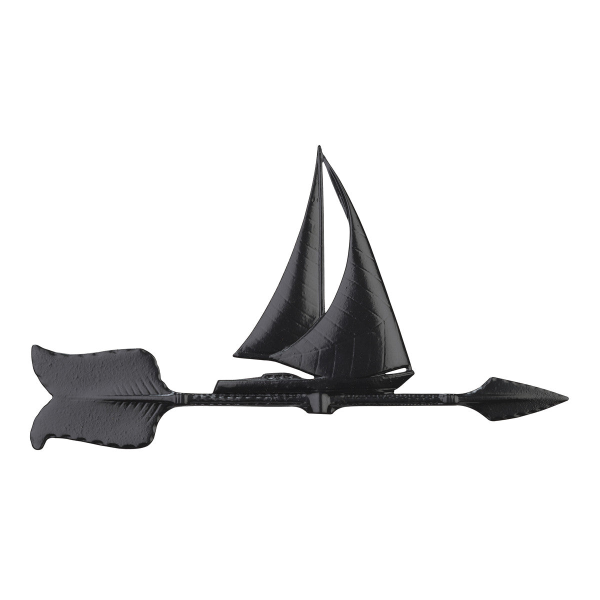 Black Sailboat Accent Weathervane - 24 Inch