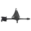 Black Sailboat Accent Weathervane - 30 Inch