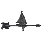 Black Sailboat Accent Weathervane - 30 Inch