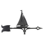 Black Sailboat Weathervane - 30 Inch