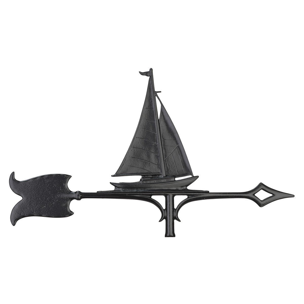 Black Sailboat Weathervane - 30 Inch