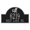 Black & Silver Personalized Adirondack Arch Plaque