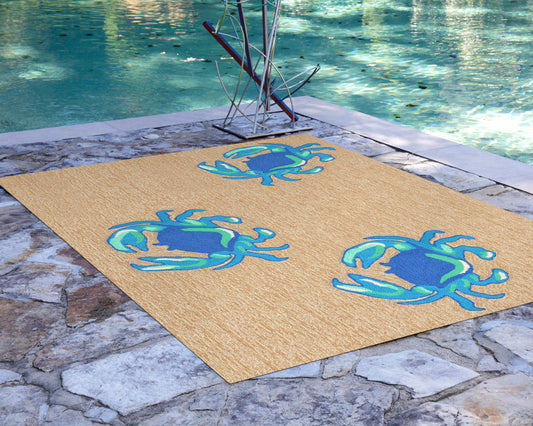 Blue Crabs Indoor/Outdoor Rug Collection