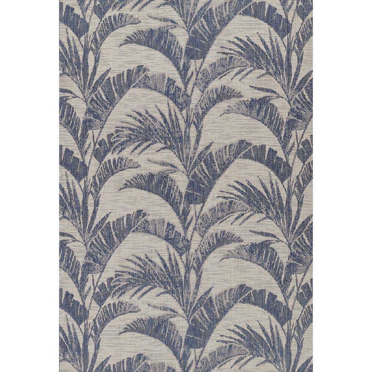 Blue Summer Palm Indoor/Outdoor Rug Collection