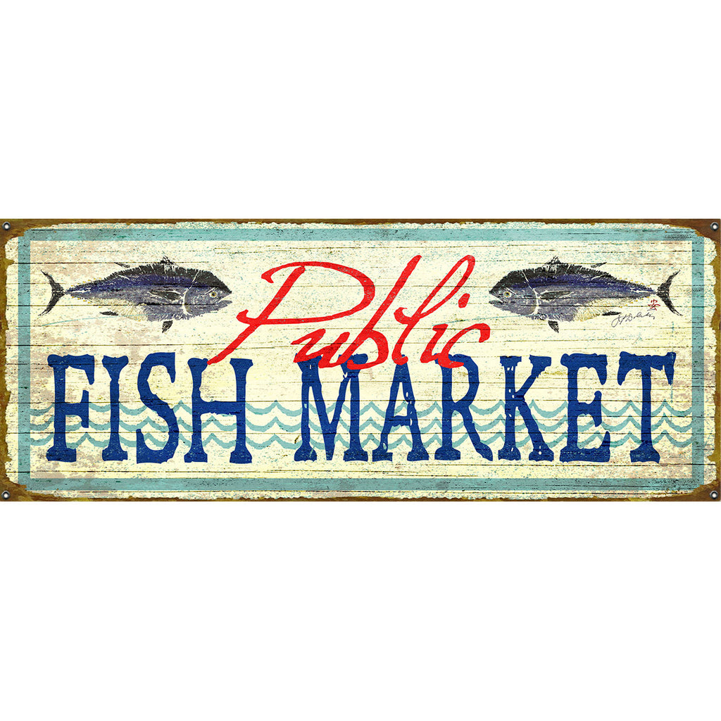 Bluefin Tuna Personalized Sign - 44 x 17