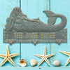 Bronze Verdigris Personalized Mermaid Hook Plaque