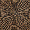 Brown Braided Hyacinth Round Placemats - Set of 4