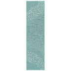 Cabo Fish Aqua Indoor/Outdoor Rug - 2 x 8