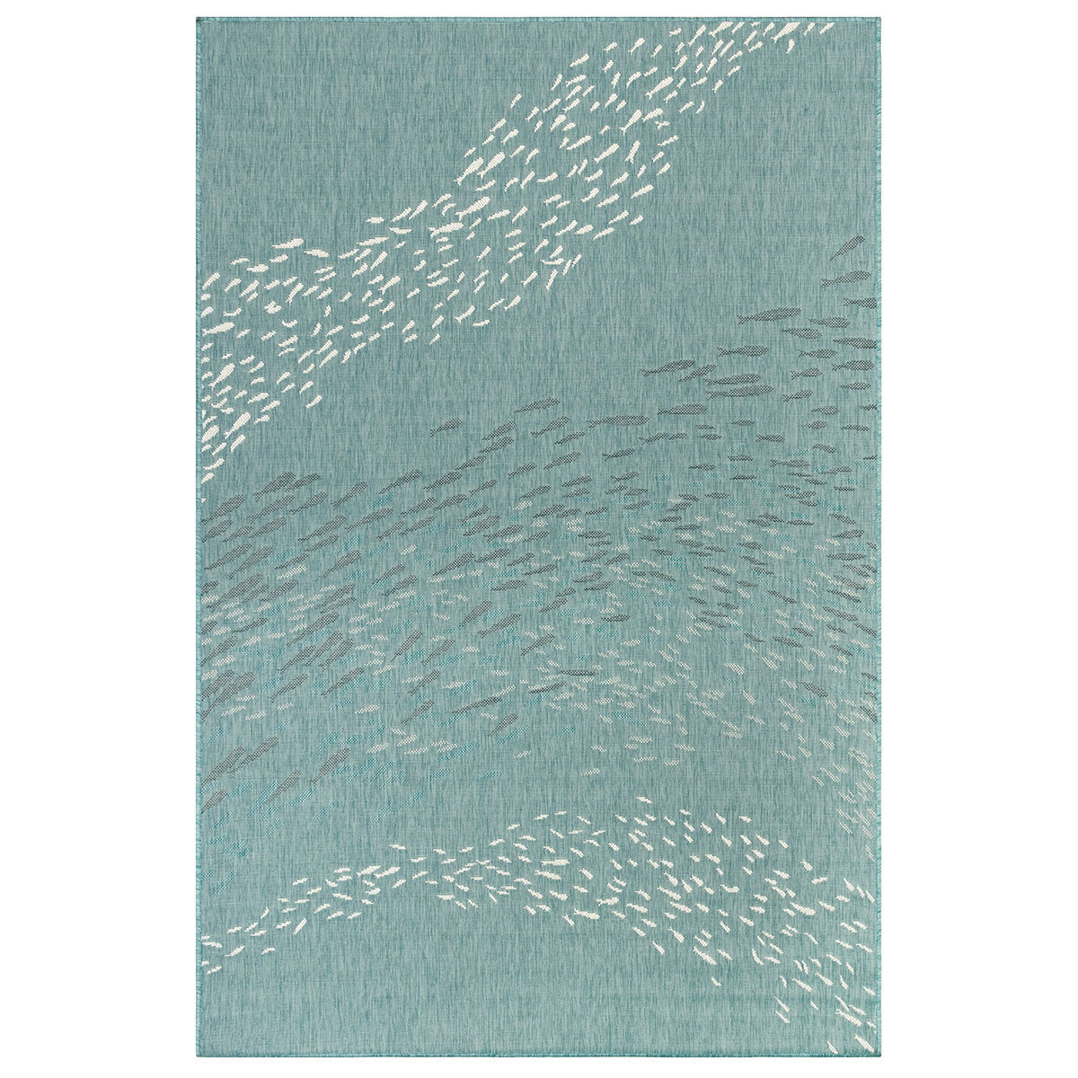 Cabo Fish Aqua Indoor/Outdoor Rug - 7 x 9