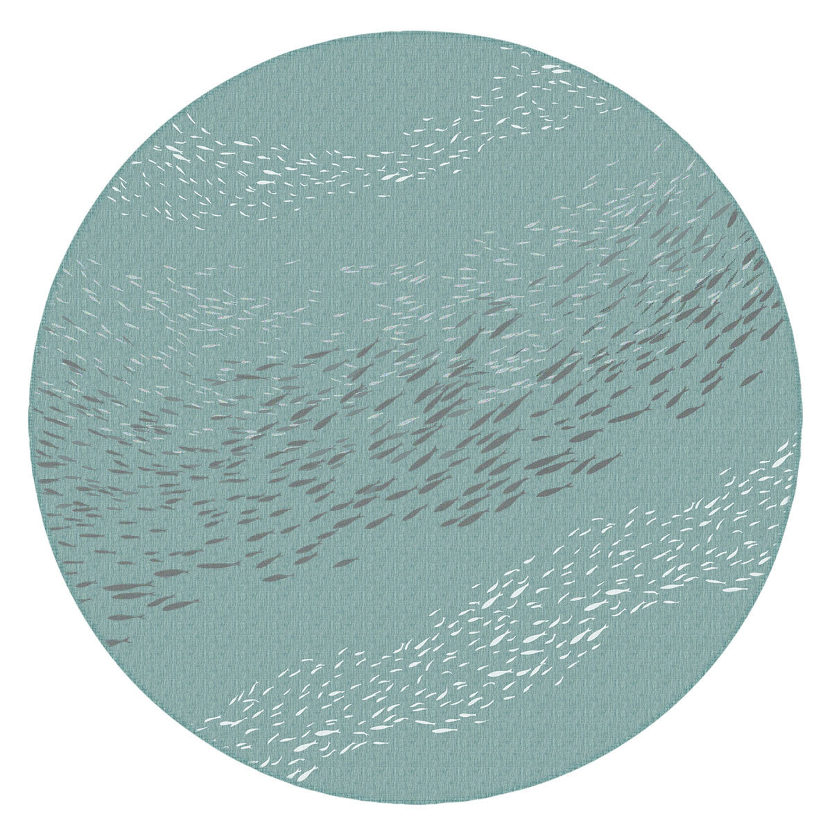 Cabo Fish Aqua Indoor/Outdoor Rug - 8 Ft. Round