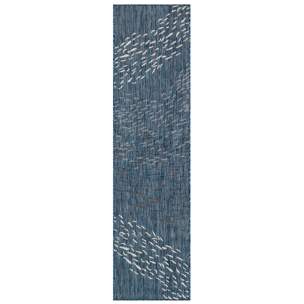 Cabo Fish Navy Indoor/Outdoor Rug - 2 x 8