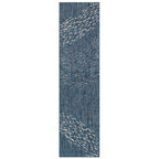 Cabo Fish Navy Indoor/Outdoor Rug - 2 x 8