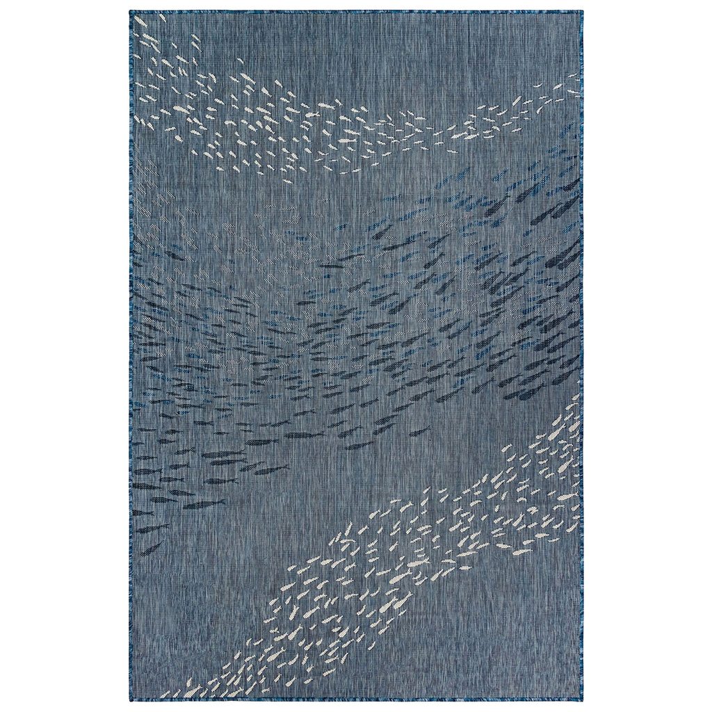 Cabo Fish Navy Indoor/Outdoor Rug - 7 x 9