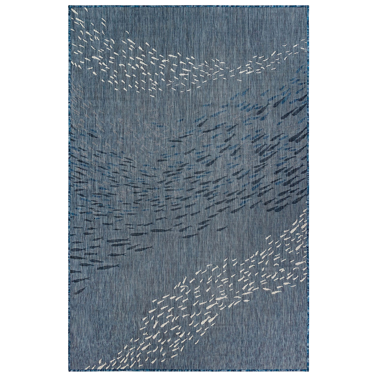 Cabo Fish Navy Indoor/Outdoor Rug - 7 x 9