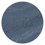 Cabo Fish Navy Indoor/Outdoor Rug - 8 Ft. Round