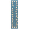 Carolina Starfish Aqua Indoor/Outdoor Rug - 2 x 8