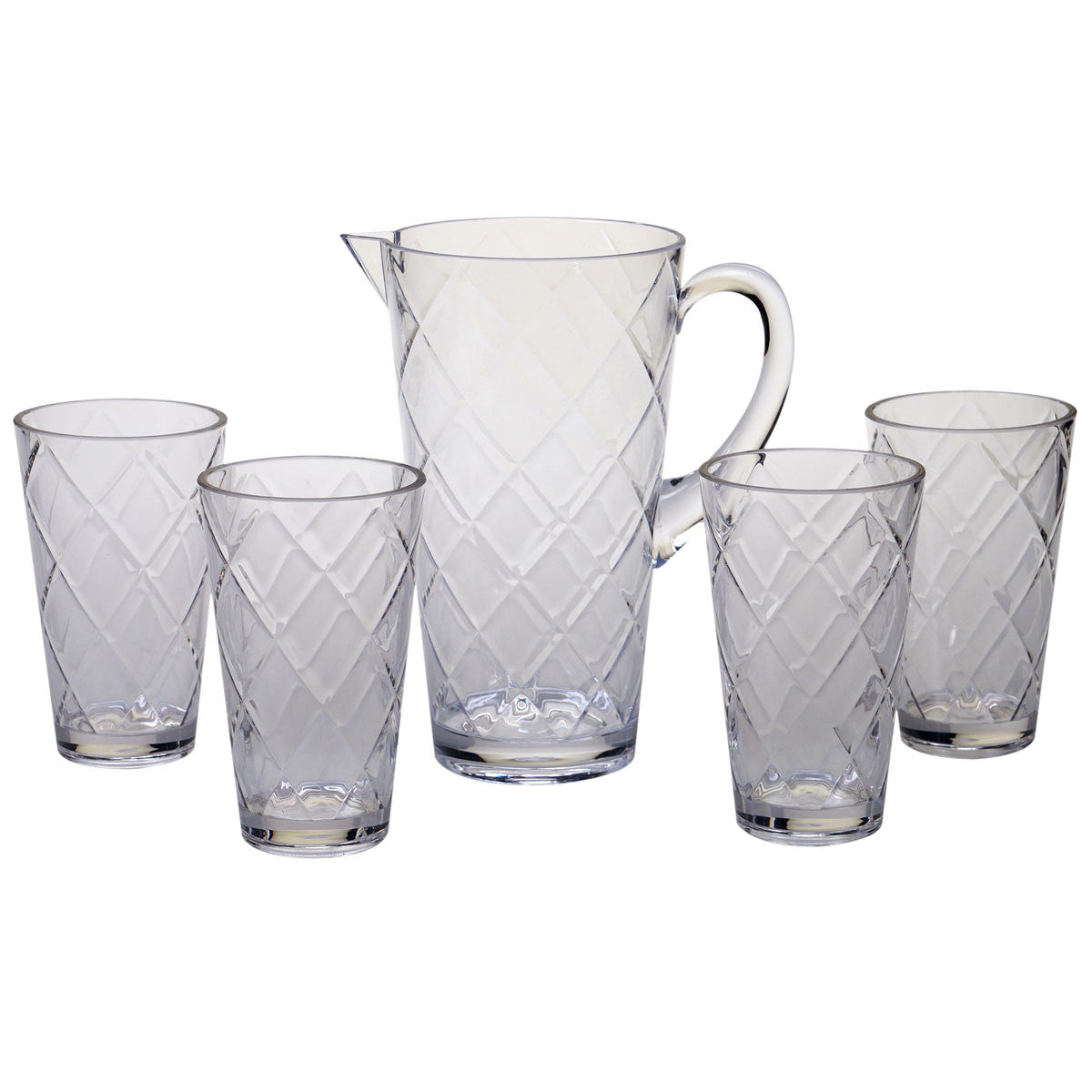 Clear Lattice Acrylic Glassware