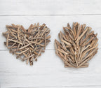 Coastal Driftwood Heart Wall Art
