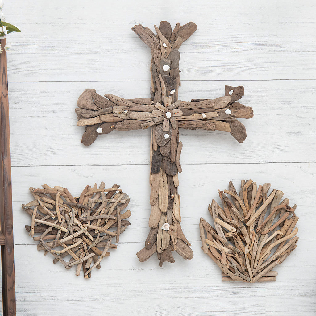 Coastal Driftwood Clam Wall Art - OUT OF STOCK UNTIL 06/20/2026
