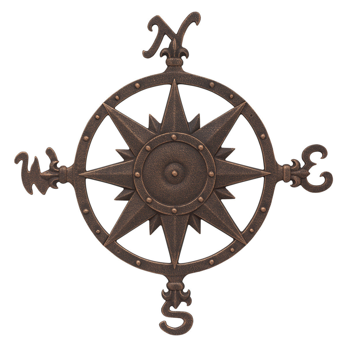 Compass Rose Wall Decor - Oil Rub Bronze