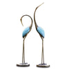 Contemporary Crane Garden Sculptures - Set of 2