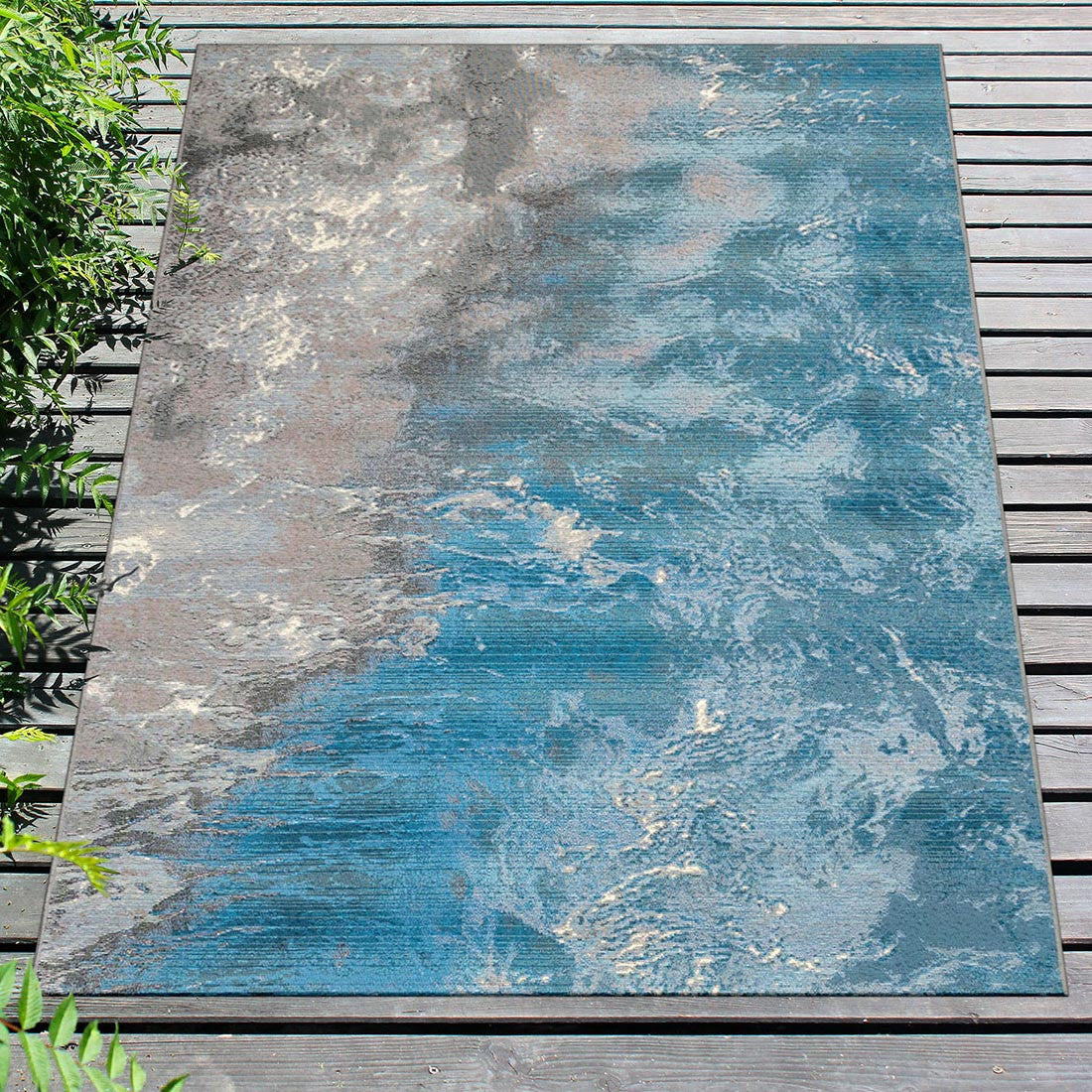 Contemporary Sea Indoor/Outdoor Rug - 3 x 5