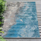 Contemporary Sea Indoor/Outdoor Rug - 8 x 10