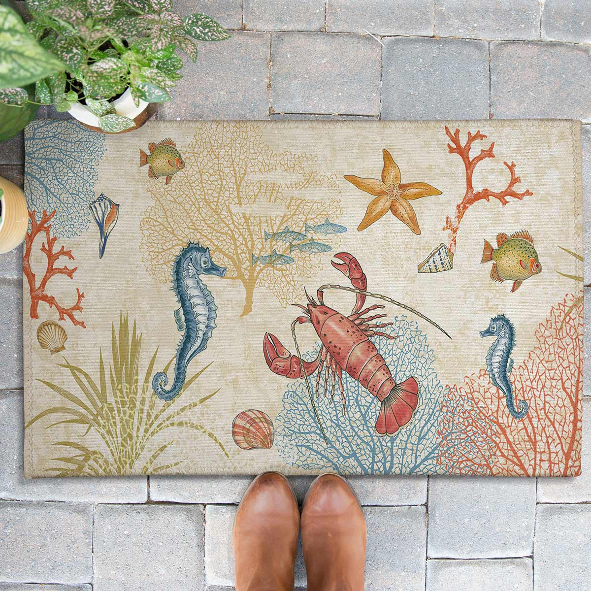 Coral Garden Outdoor Rugs