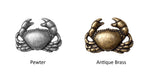 Crab Cabinet Knob - Set of 2