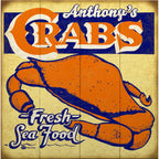 Crab Personalized Sign - 18 x 18