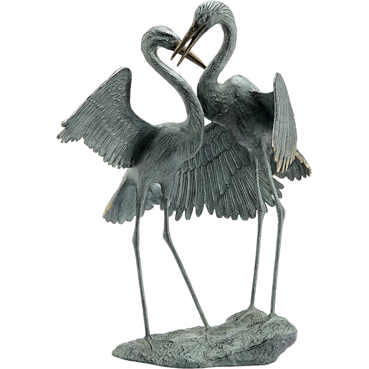 Cuddling Cranes Statuary