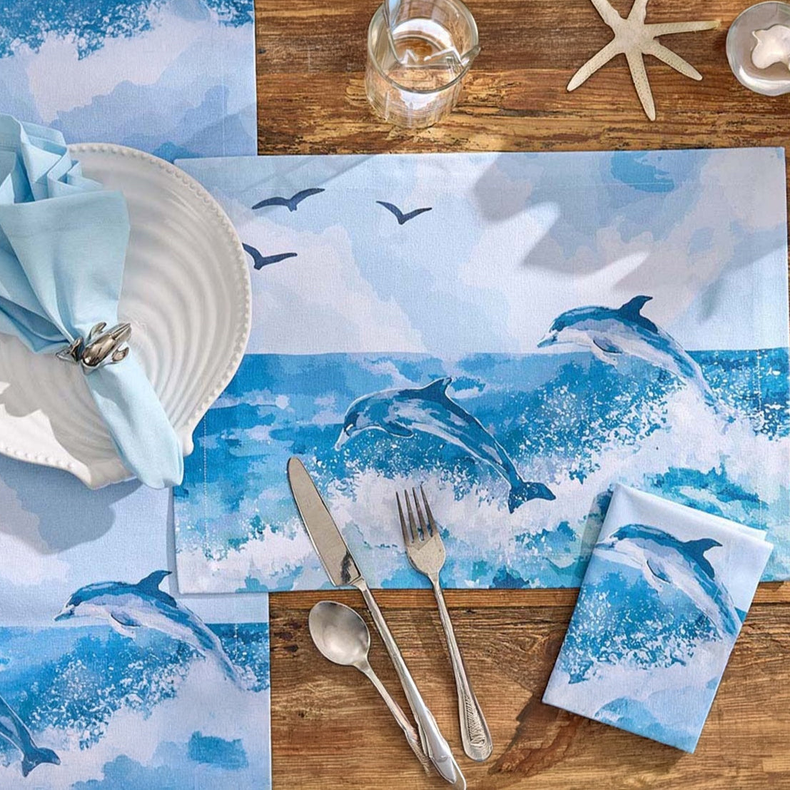 Dancing Dolphins Table Linens