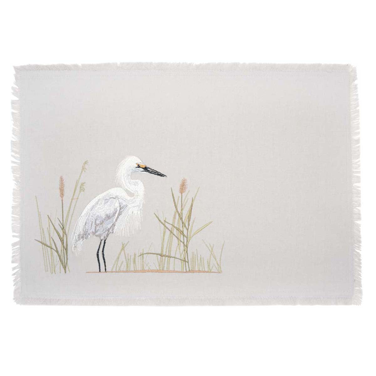 Elegant Egret Table Linens