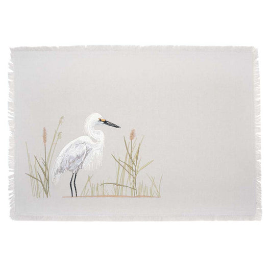 Elegant Egret Table Linens