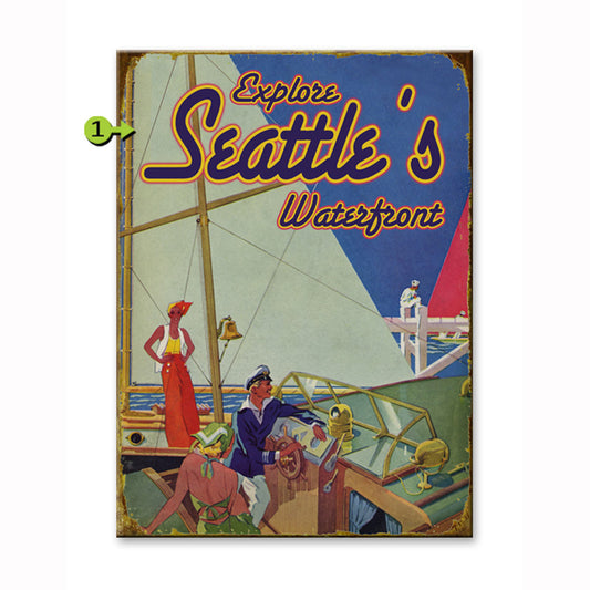 Explore the Waterfront Personalized Signs