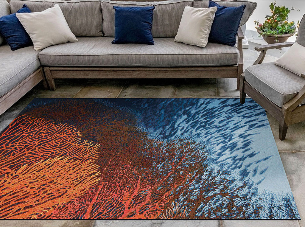 Fire Coral Indoor/Outdoor Rug - 3 x 5
