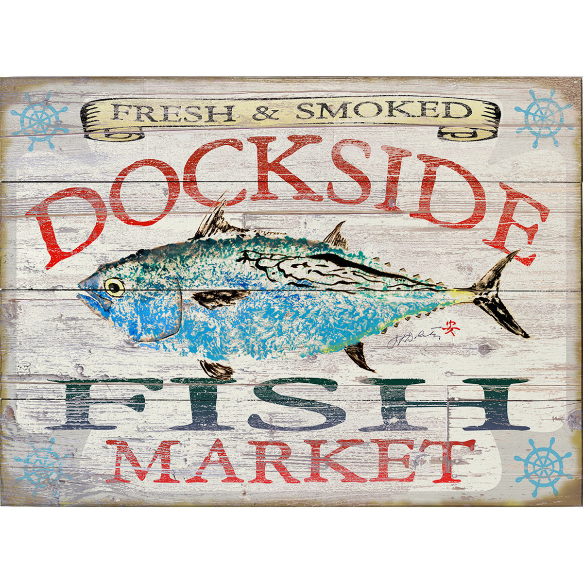 Fish Market Albacore Personalized Sign - 23 x 17