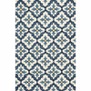 Harbor Ivory and Blue Mosaic Indoor/Outdoor Rugs