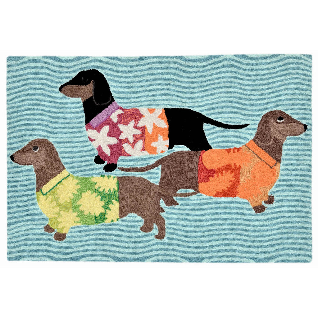 Hawaiian Hounds Indoor/Outdoor Rug - 2 x 3 - OUT OF STOCK UNTIL 06/12/2026
