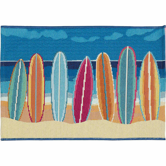 Hawaiian Surf Scatter Rugs