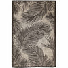 Hermosa Fronds Black Indoor/Outdoor Rug Collection
