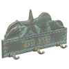 Bronze and Verdigris Personalized Sea Shell Hook Plaque