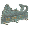 Bronze Verdigris Personalized Mermaid Hook Plaque