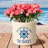 Life Is Better On A Boat Personalized Crock - Dark Blue
