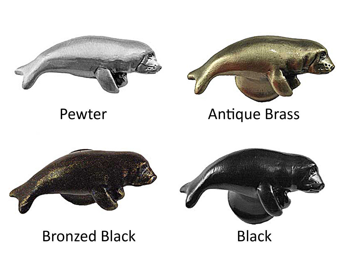 Manatee Cabinet Knob - Set of 2