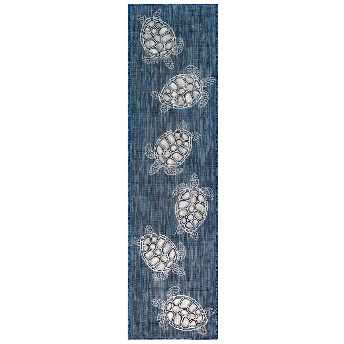 Marisol Bay Navy Indoor/Outdoor Rug - 2 x 8