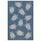 Marisol Bay Navy Indoor/Outdoor Rug - 5 x 8